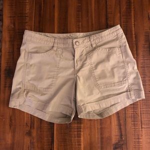 North Face womens khaki shirt size 10